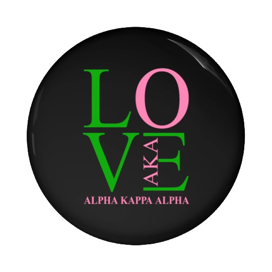 Aka Pin Buttons Love Sorority Gift Alpha Kappa Aka Parap