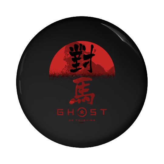 Ghost Of Tsushima Ghost In Rising Sun Pin Buttons