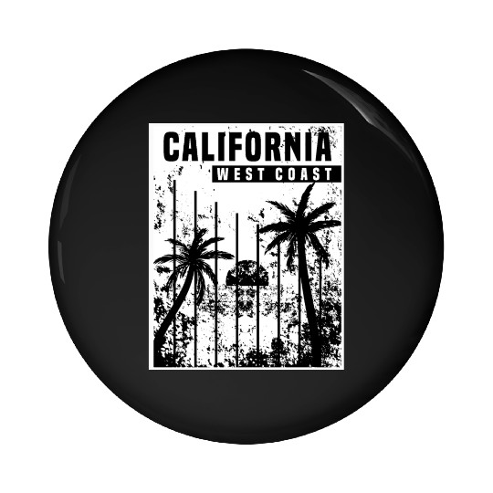 California West Coast Pin Buttons