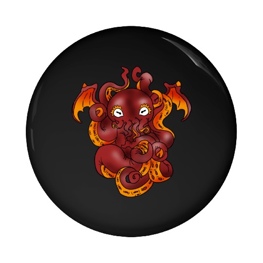 Cthulhu Giant Monster Myth Satanic Demon Gift Pin Buttons