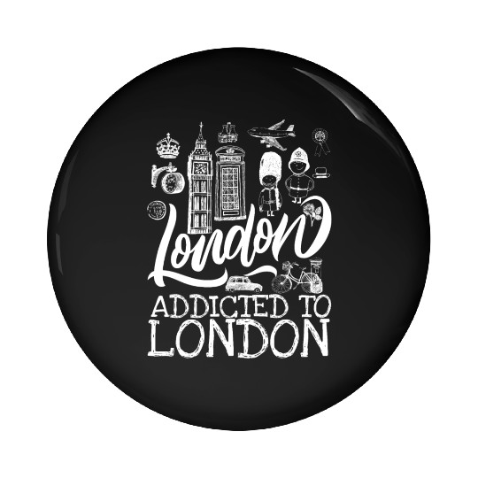 addicted to london - london culture lover Pin Buttons