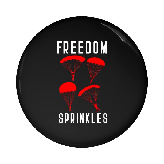 Paratrooper Freedom Sprinkles Airborne Military So Pin Buttons