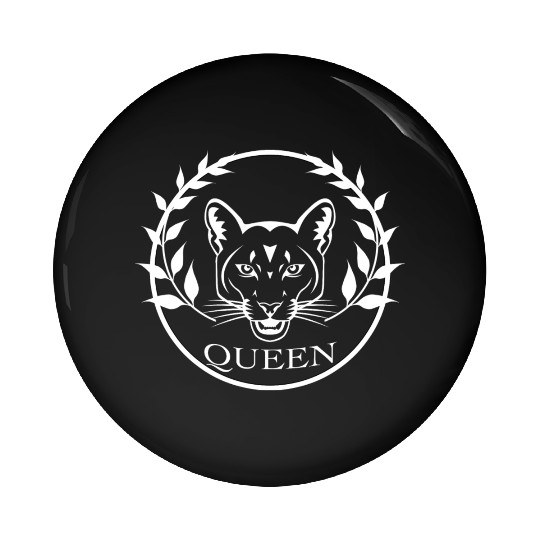 Matching Couple Queen Lion Female Pin Buttons