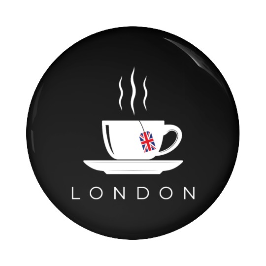 London English Tea England Union Jack British Gift Pin Buttons