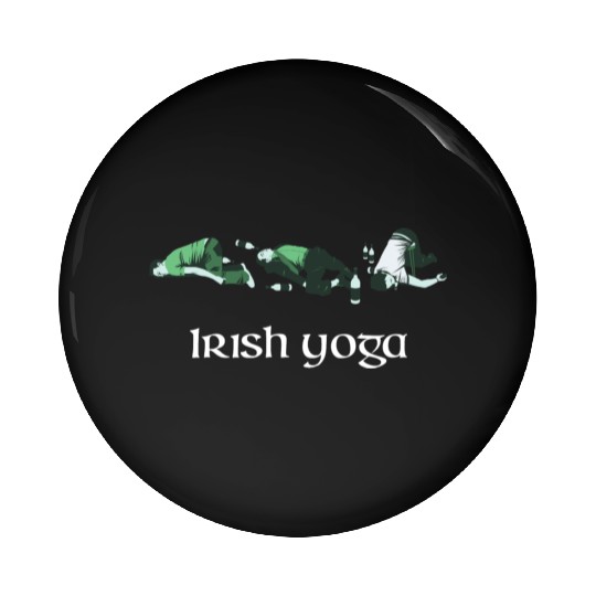 Irish Yoga Pin Buttons