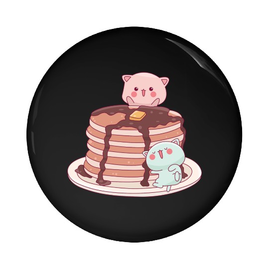Cute Sweet Pancake Pin Buttons