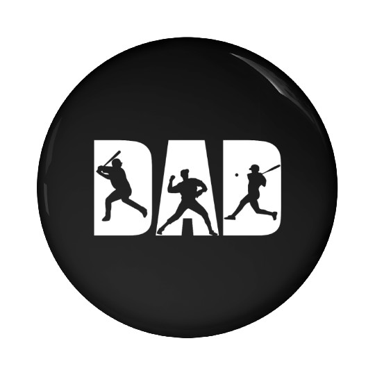 Baseball Dad and Son Matching Pin Buttons