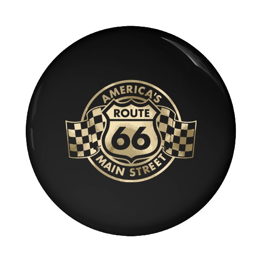 Route 66 America'S Main Street Glam Pin Buttons