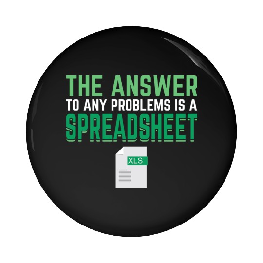 Answer To Any Problems Is A Spreadsheet Excel Pin Buttons
