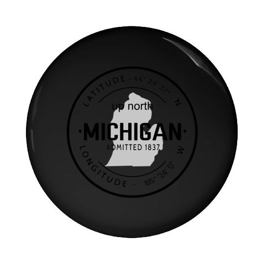 Up North Michigan 1837 Great Lakes Latitude And Lo Pin Buttons