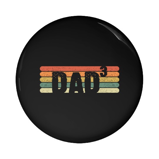 Dad cubed Pin Buttons