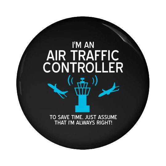 Air Traffic Controller ATC Air Traffic Control Pin Buttons