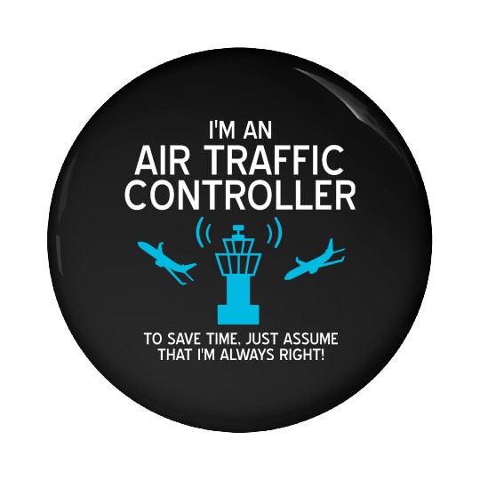 Air Traffic Controller ATC Air Traffic Control Pin Buttons