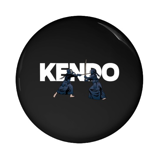 Kendo Fighters Samurai Bogu Shina Ninja Katana Pin Buttons