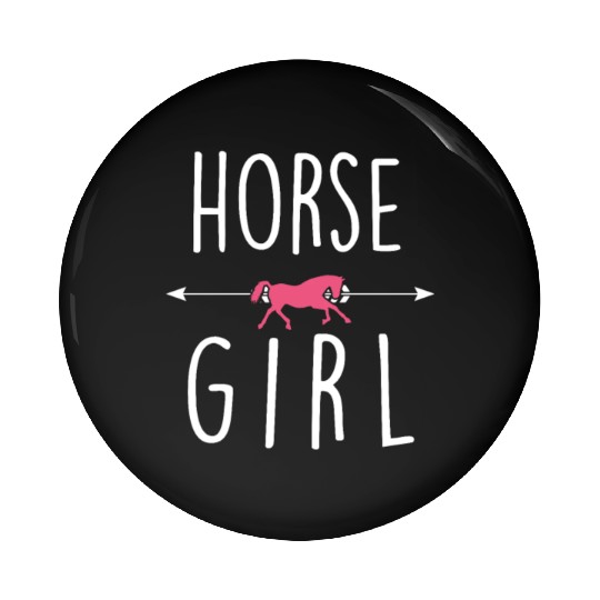 Horse Girl Horses Farm Farming Rider Gift Pin Buttons