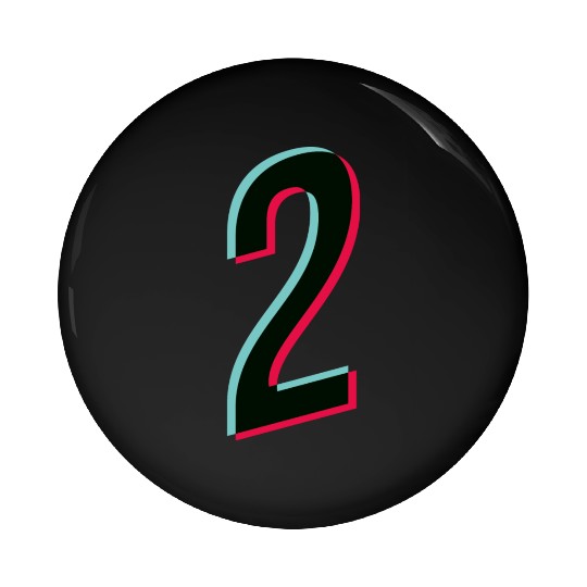 2 - jersey number - Tiktok glitch Pin Buttons