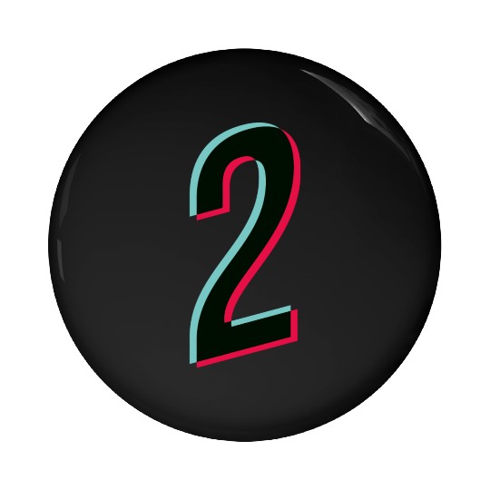 2 - jersey number - Tiktok glitch Pin Buttons