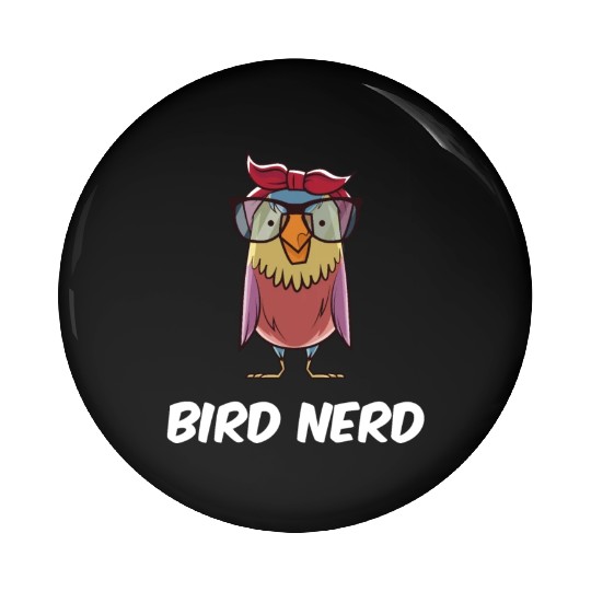 Bird Nerd Pin Buttons
