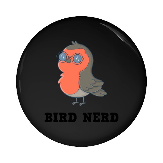 Bird Nerd Pin Buttons