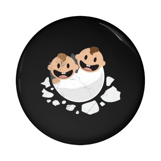 Baby Hatching Twins Newborn Funny Gift Idea Pin Buttons