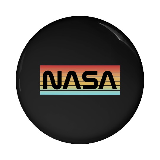 NASA Vintage Style Pin Buttons