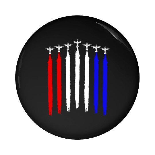 V-22 Osprey Helicopter Red White Blue Contrails Pin Buttons