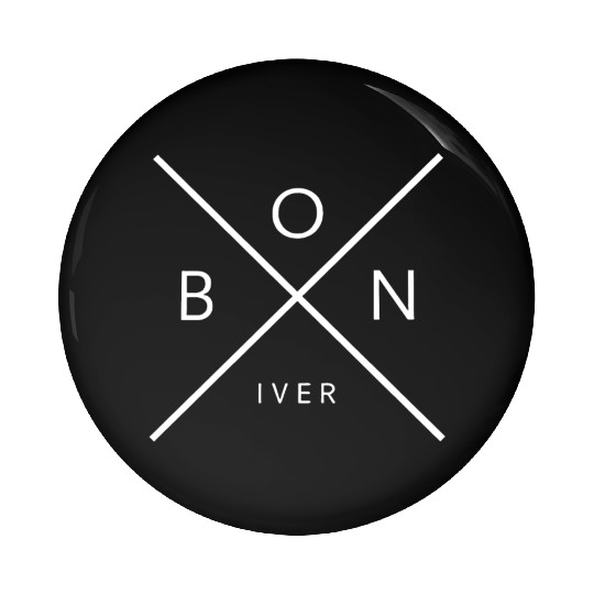 Bon IVER Black Unisex Gift Pin Buttons