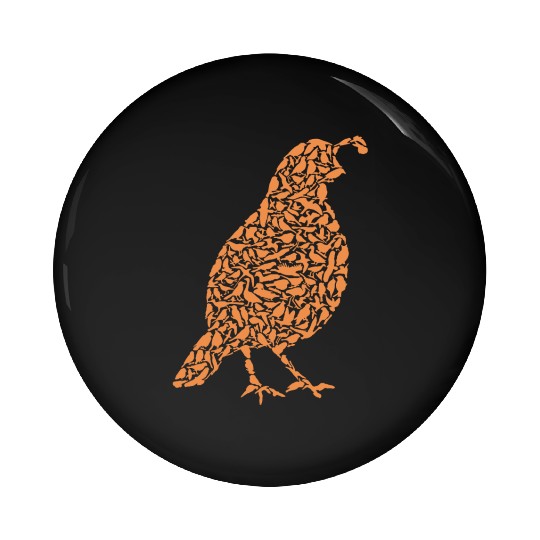 Quail farmer gift ornamental bird Pin Buttons