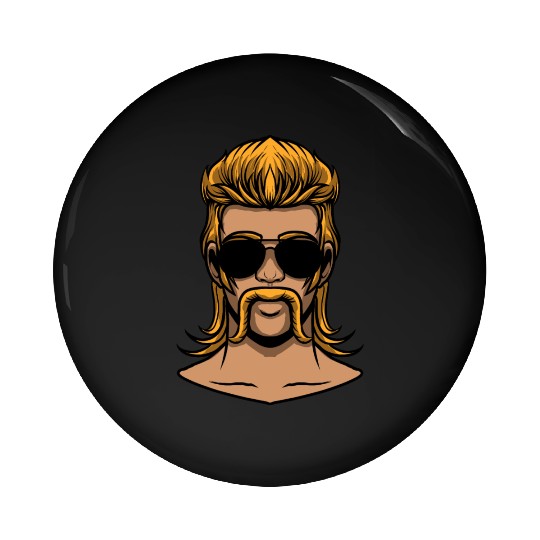 Mullet Pride Redneck Pin Buttons