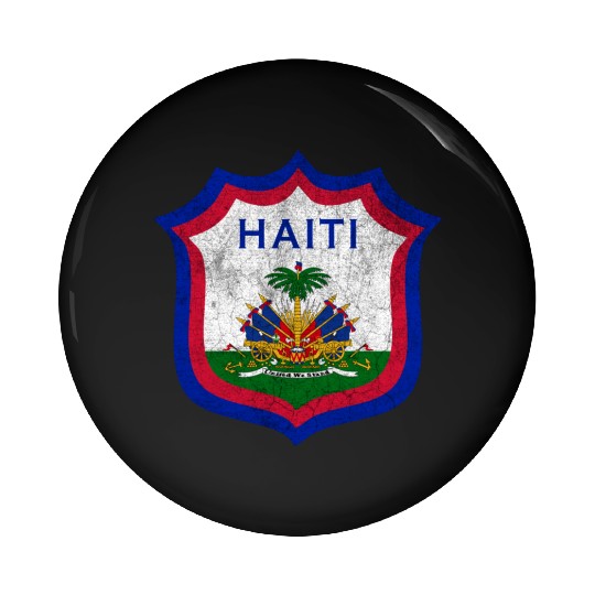 Haiti Crest Design Pin Buttons