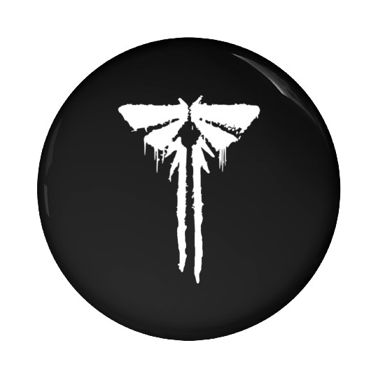 fireflies white Pin Buttons