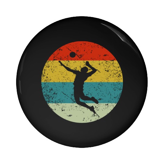 Retro vinatge volleyball Pin Buttons