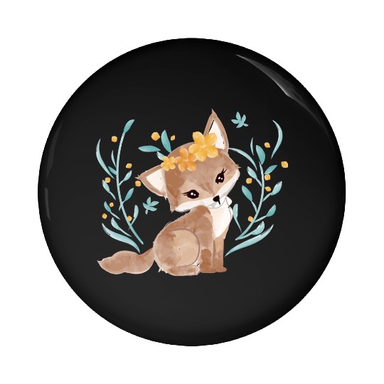 Little fox Pin Buttons