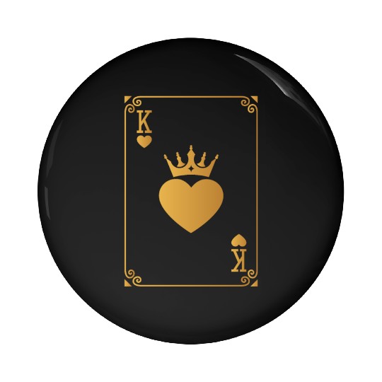 King of Hearts King Queen Couple Halloween Costume Pin Buttons