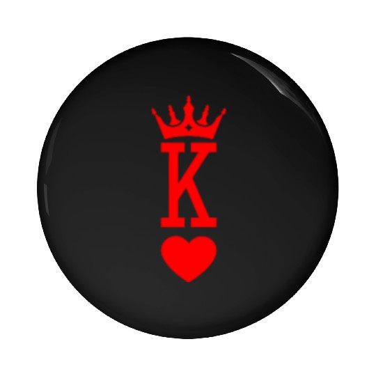 King of Hearts King Queen Couple Halloween Costume Pin Buttons