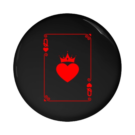 Queen of Heart King Queen Couple Halloween Costume Pin Buttons
