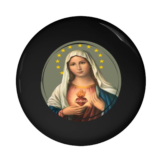 Virgin mary madonna maria ave maria catholic bibel Pin Buttons