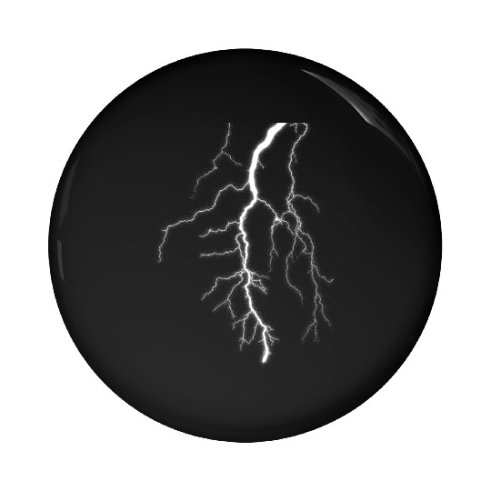 Thunder Storm Design Lightning Bolt Pin Buttons