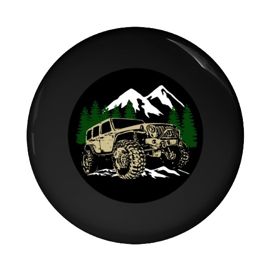 Mountain Jeep Pin Buttons