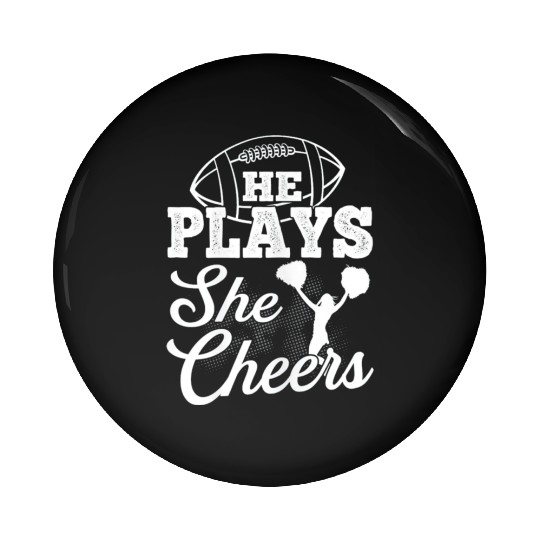 Cheer Mom Football Son Pin Buttons