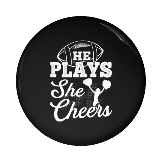 Cheer Mom Football Son Pin Buttons