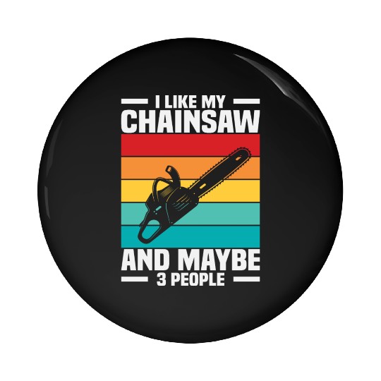 Chainsaw Woodworking Pin Buttons