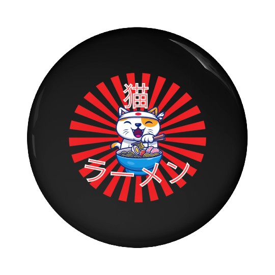 Neko Ramen - Cat Ramen Kawaii Pin Buttons