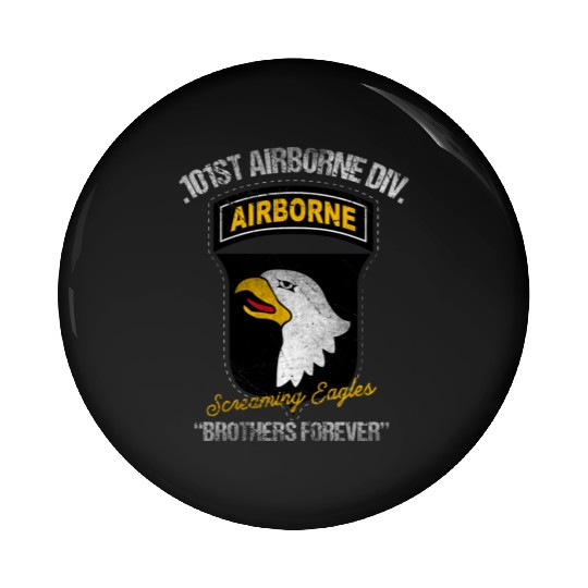 101st Airborne Division US Army Veteran Pin Buttons