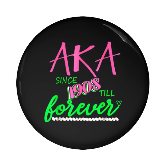 AKA Sorority Alpha Kappa Pink And Green Twenty Pea Pin Buttons