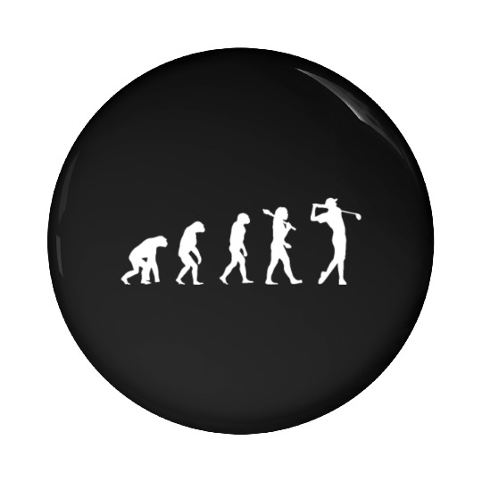 Evolution Of Golfers - Golfer Pin Buttons