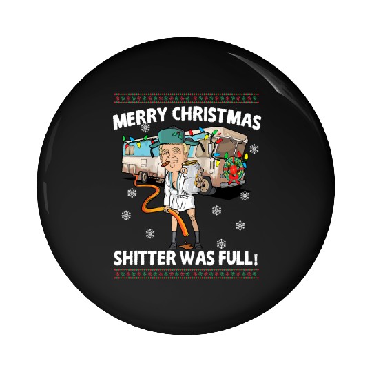 Donald Trump Cousin Eddie Christmas Pin Buttons Shitte