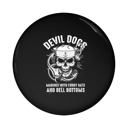 Devil US Navy Corpsman DOC Badass Army Veteran Pin Buttons