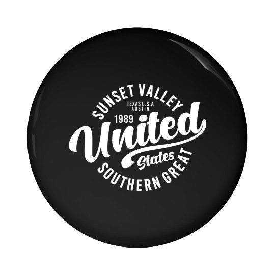 texas usa austin vintage Pin Buttons