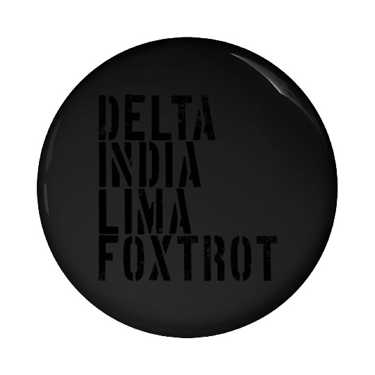 Delta India Lima Foxtrot Phonetic Hot Dad Men'svet Pin Buttons